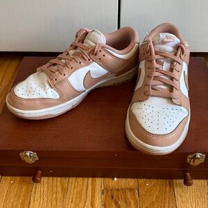 Nike Low Dunk White and Rose